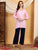 Misha Chikankari Modal Short Kurti (Baby Pink)