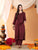Priya Chikankari Kurta Palazzo Cotton Co-ord Set (Brown)