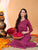 Priya Chikankari Kurta Palazzo Cotton Co-ord Set (Wine)