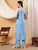 Raha Chikankari Strappy Rayon Co-ord Set (Powder Blue)