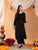 Maryam Chikankari Rayon Co-ord Set (Black)