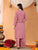 Maryam Chikankari Rayon Co-ord Set (Nude Coral)