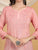 Misha Chikankari Modal Short Kurti (Pastel Peach)