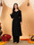 Faiza Chikankari Rayon Co-ord Set (Black)