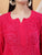 Dua Premium Viscose 3D Chikankari Straight Kurta (Magenta)