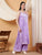 Raha Chikankari Strappy Rayon Co-ord Set (Lilac)
