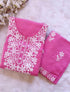 Cotton Thread Embroidery work Chikankari Premium Modal Co-ord Set (Copy) (Copy)